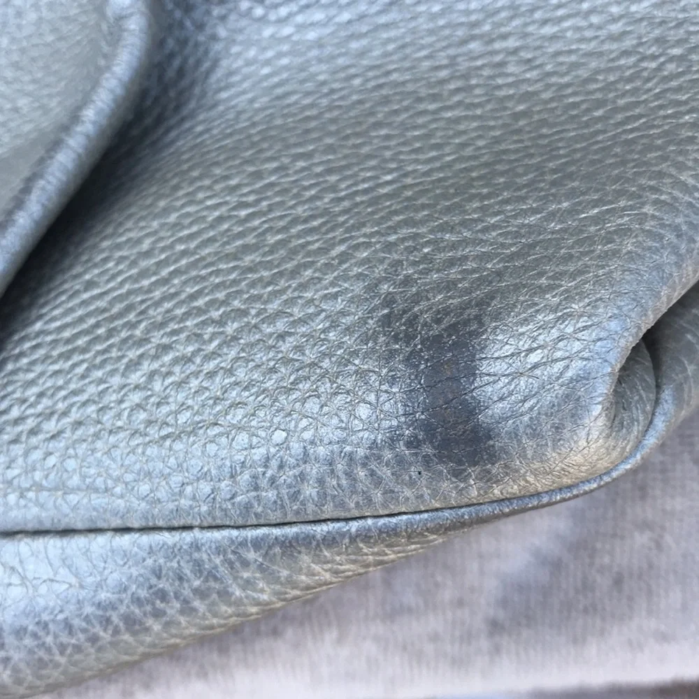 Coach Silver Metallic Hobo F15064
